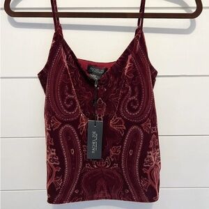 Rachel Zoe Red Sleeveless Crop Camisole